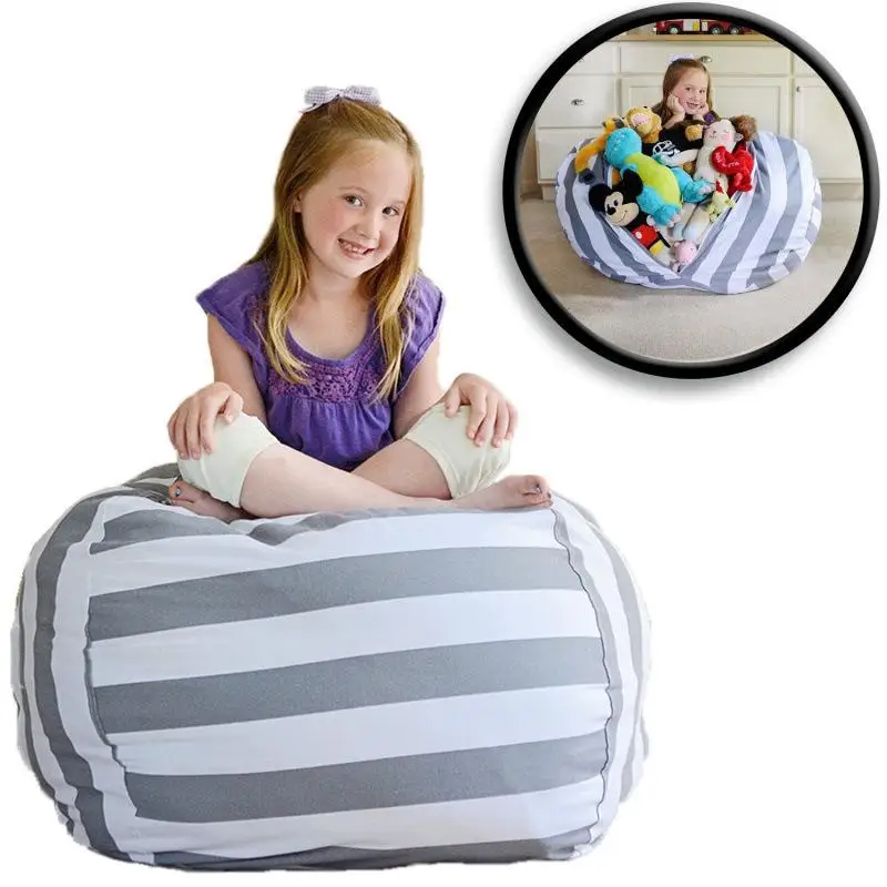 

Hot Selling Canvas Kids Storage Bean Bag Seat Chair Children Play Game Bean Bags Outdoor