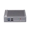 Industrial Fanless Intel 2 HD-MI gaming desktop computer 2 lan port Mini pc barebone system
