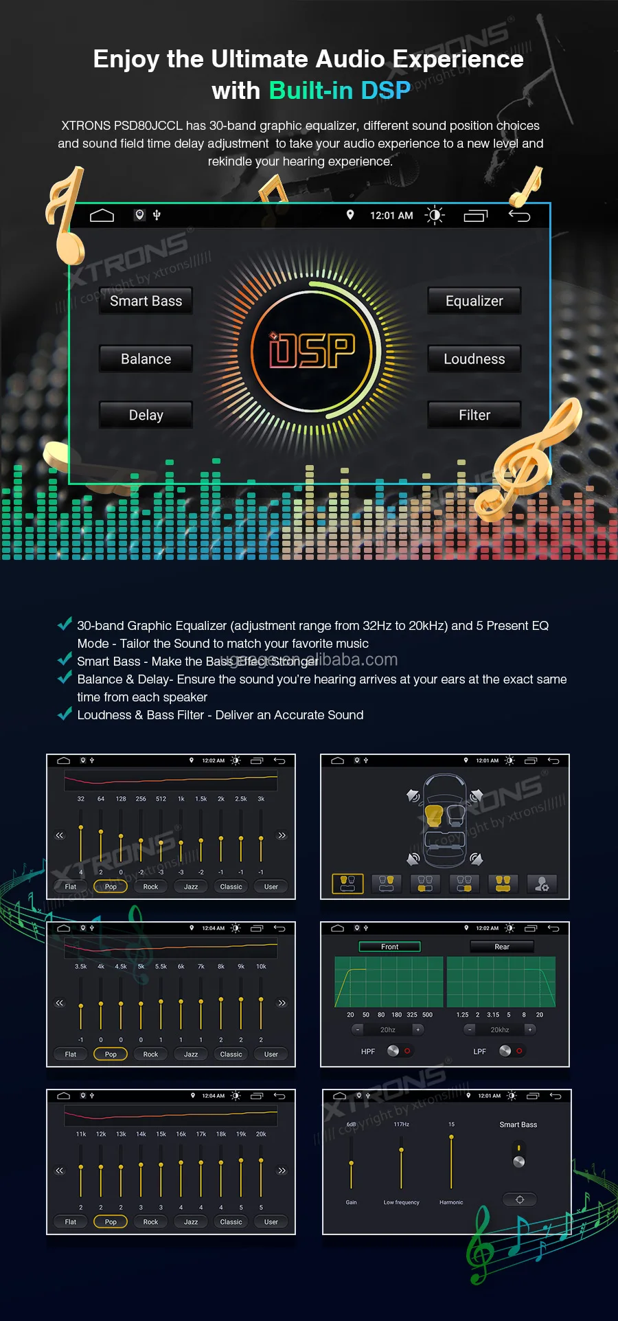Xtrons Android 10.0 Car Radio For Chevrolet Tahoe/buick Enclave/gmc
