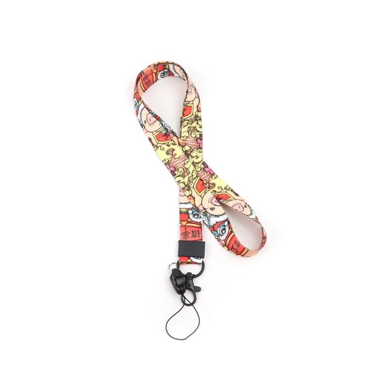 

Personalized Custom key phone strap lanyard with bulldog clip