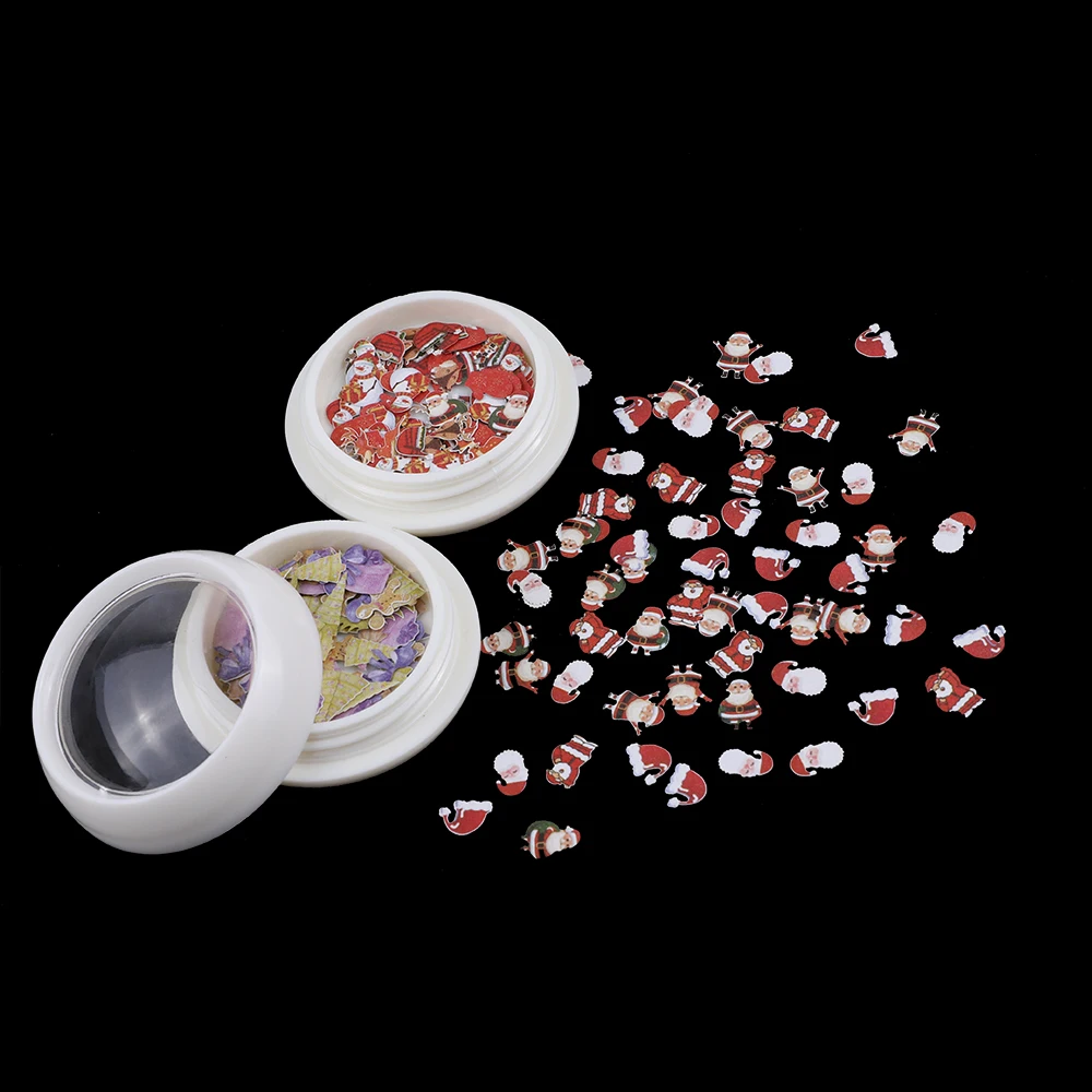 

Christmas Nail Art Stickers 3d Nail Art Snow Flake Decorations Winter Nail Sequins