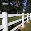 Fentech UV Resistant 3 Rails Vinyl post and rail fence