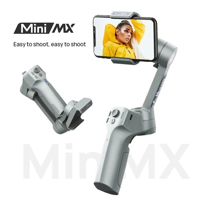 

MOZA Mini MX new Foldable handheld 3-Axis gimbal stabilizer mini gimbal anti-shake for Iphone Smartphonone Huawei