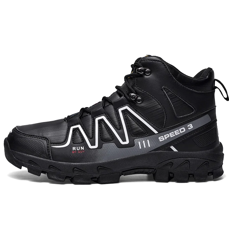 

2019 winter thicken high top outdoor Climbing shoes men gym shoes sneakers