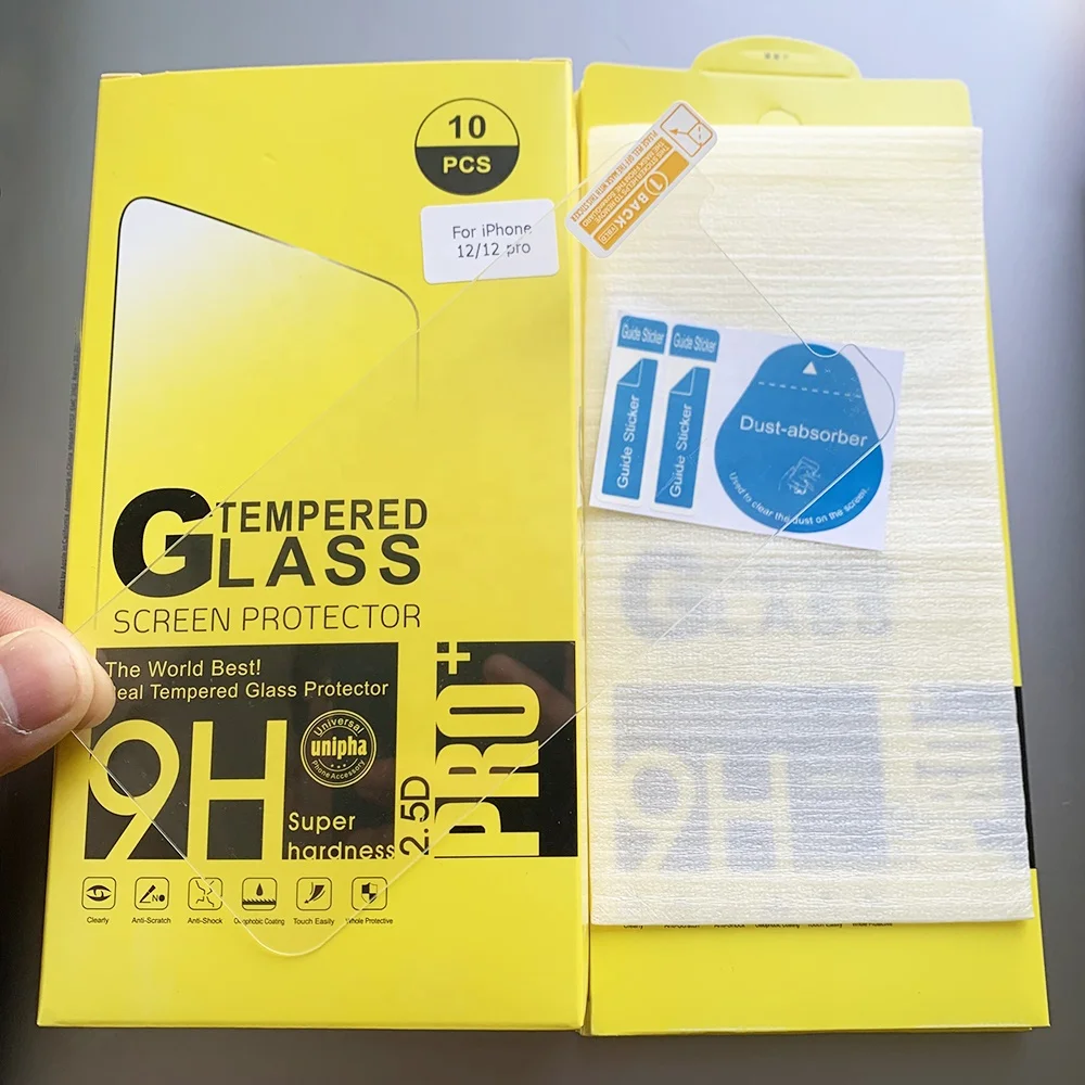 

For iPhone 12 Screen Protector 2.5D Premium 9H Tempered Glass Screen Protector Film For iPhone 12 Pro Max Cristal Templado