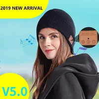 

Unisex wholesale custom made warm winter women knitted hat bluetooths wireless beanie with phone call music function