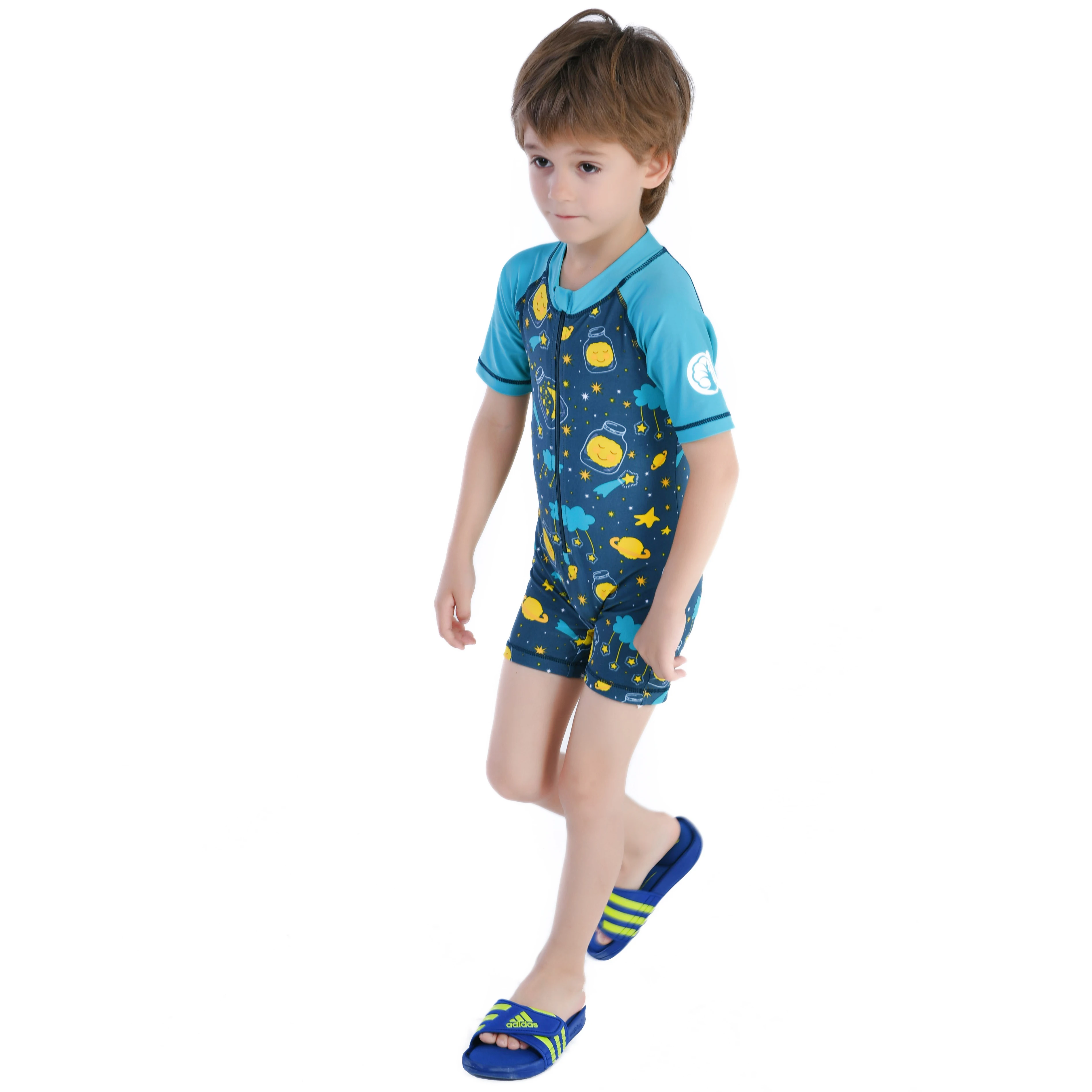 

Miniatree Baby Toddler Girls Zipper Rash Guard Swimsuit One Piece Swimwear Little Boys Bathing Suits Swim Wear Child Swimwear, Customized color