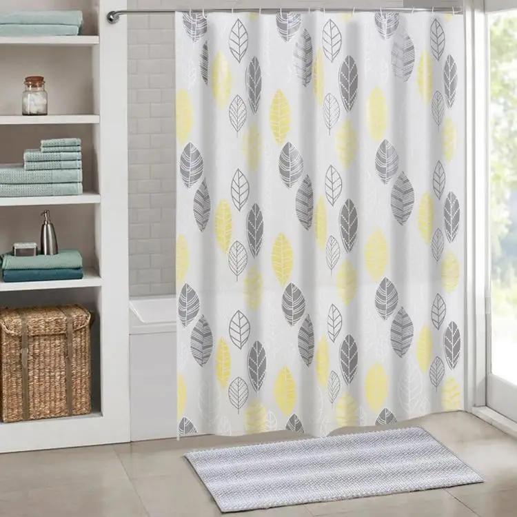 

New Design Pattern Printed Peva Rain Shower Curtain For Bathroom, As picture or custom