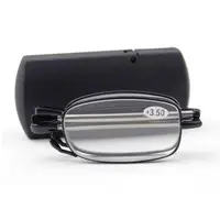 

Classic fashion high quality woman and men square adjustable pocket folding reading glasses with case