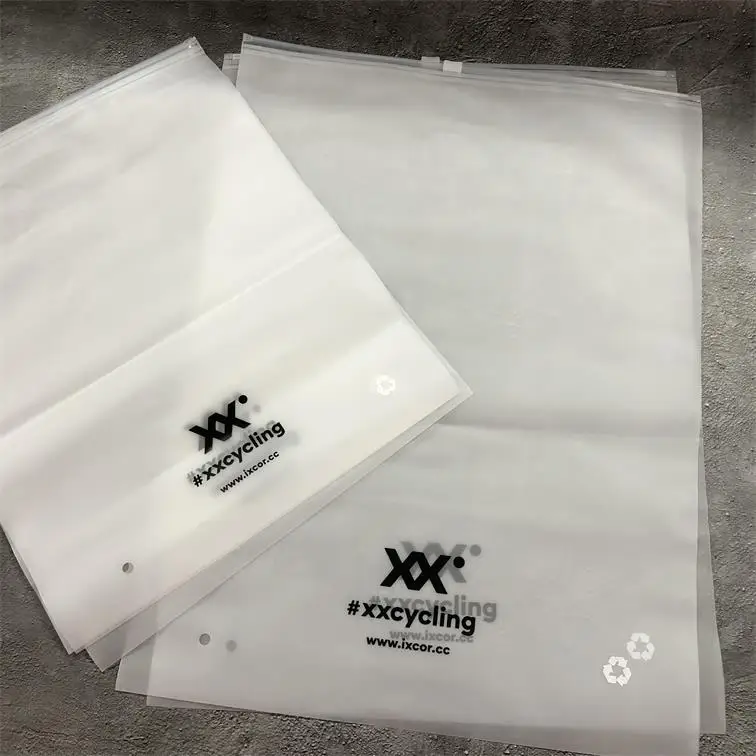 Custom Printed Matte Frosted Ziplock Bags Pvc Zip Lock Bags For Clothes ...