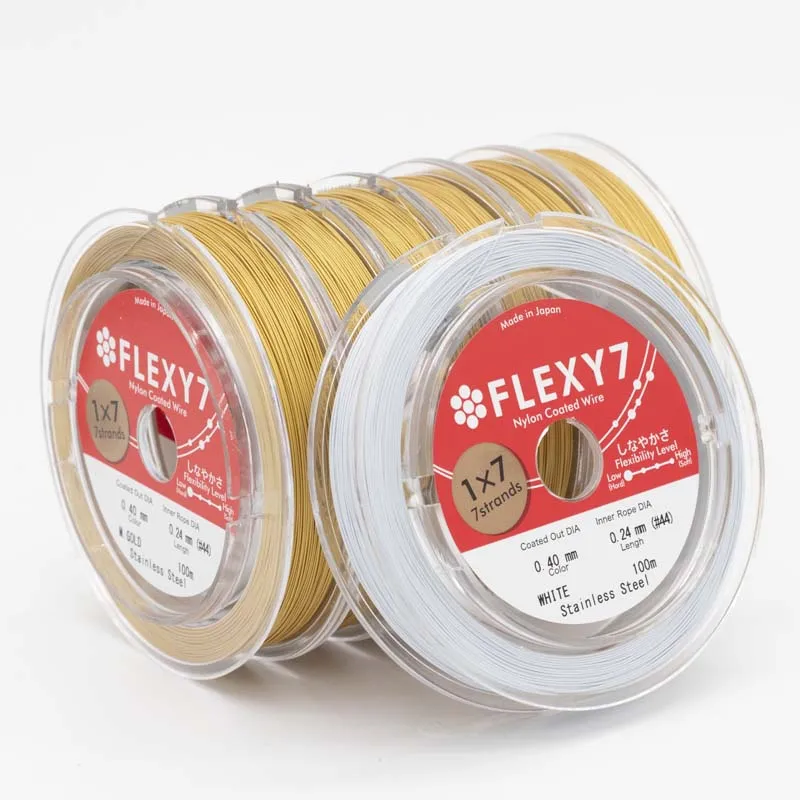 

Factory Wholesale 0.4mm 100m per roll Steel Wire Rope Nylon Coated Stainless Steel Jewelry Wire for Jewelry Making