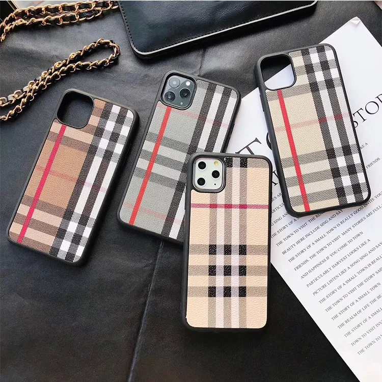 

Fashion Leather classic lattice phone Case for iphone 12 11 pro max cases x xs max Luxury mobile cover, Multi