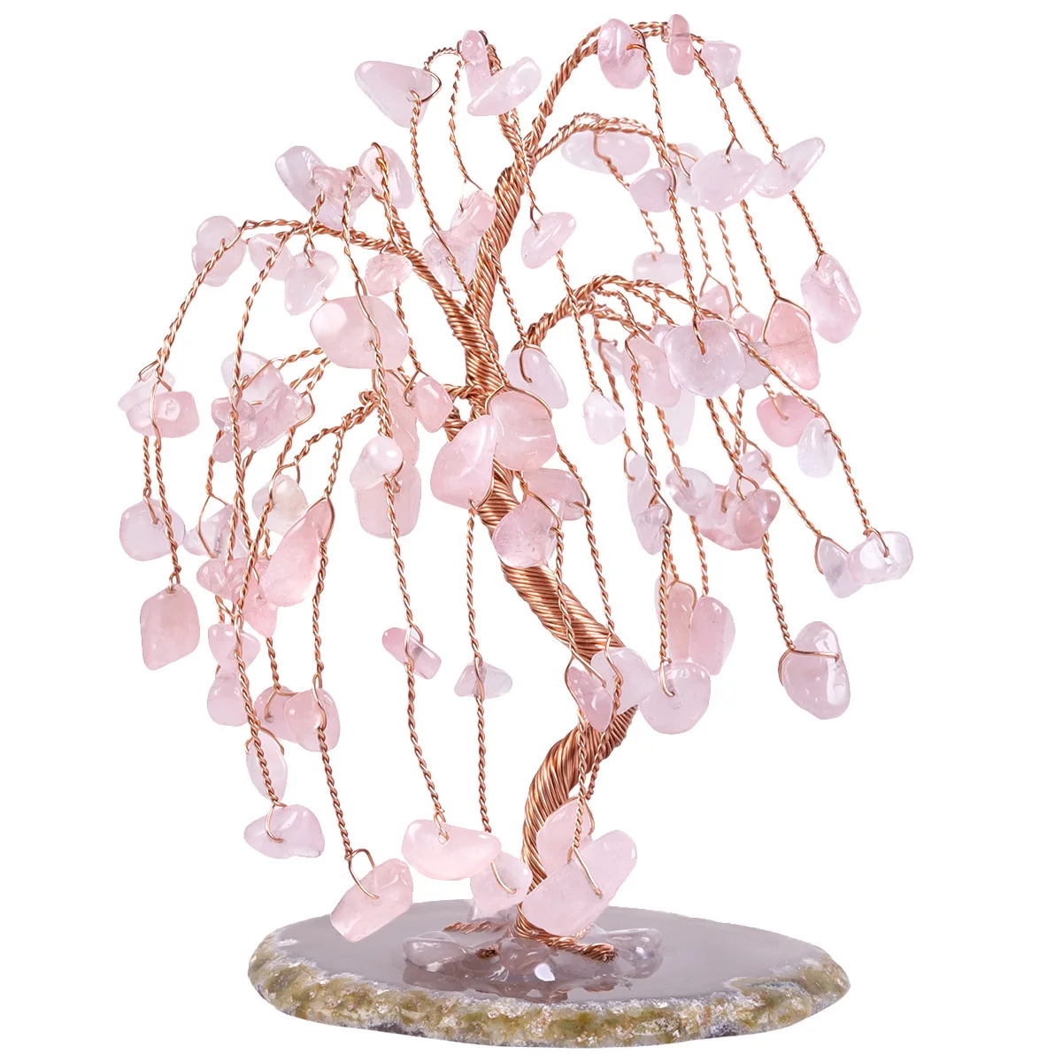 

Wholesales Natural Gem Crystals Healing Stones Hand Made Lucky Crystal Tree For Christmas Decoration