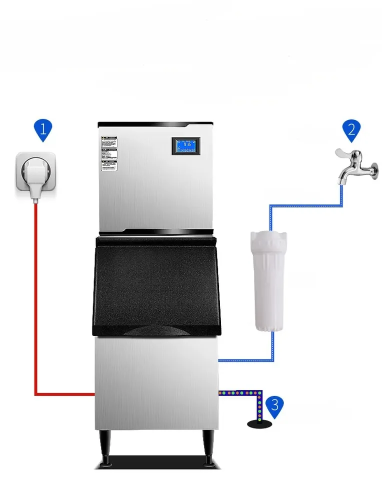 

250kg 350kg 500kgIce Cube Maker Machine Fabricador De Hielo