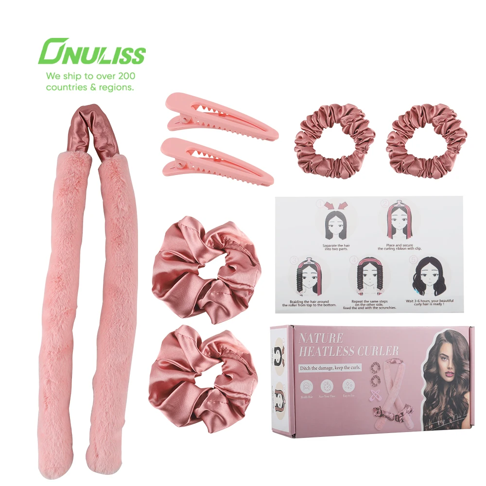 

2022 New Wholesale Heatless Silk Hair Curling Ribbon For Heatless Curl Hair Silk Heatless Curl Hair Curler