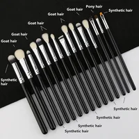 

Beili 15 pcs brushes set Professional Eye brush without logo In stock Best seller makeup brushes amazon custom logo