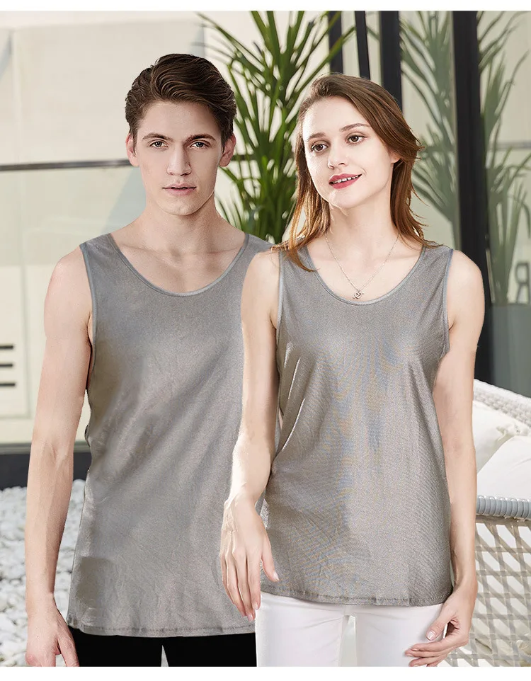 

Radiation protection authentic men and women radiation protection underwear silver fiber vest
