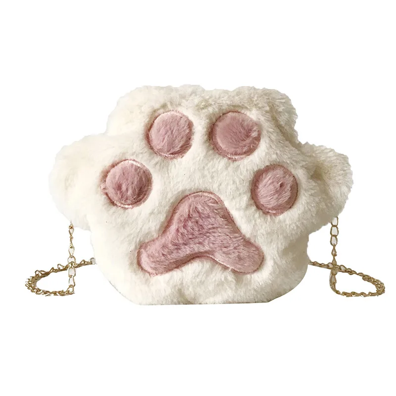 

Women Cute Plush Crossbody Bag Chic Small Shoulder Purse Cell Phone Wallet For Girls, As shown in the pictures