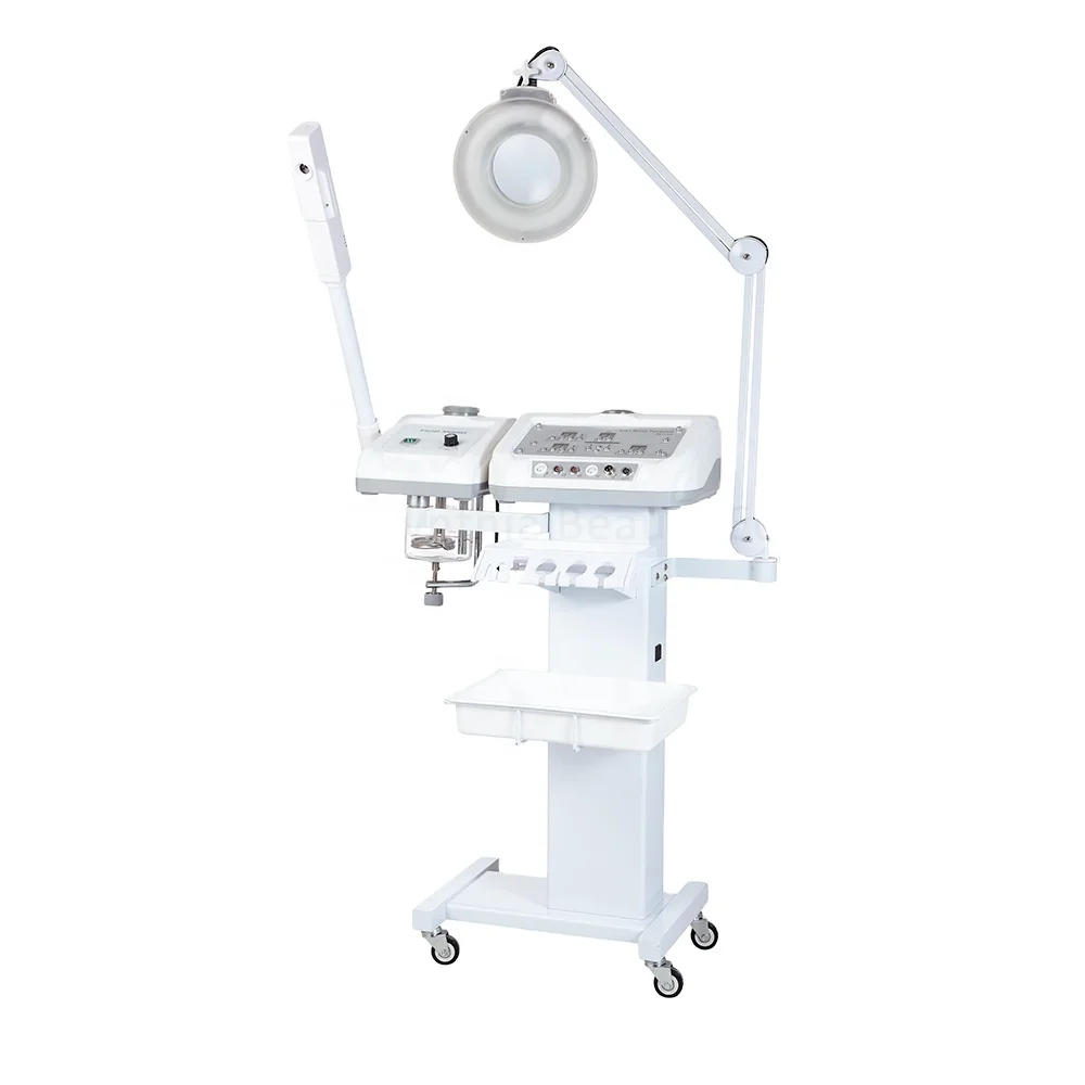 

Multifunction 11 in 1 Beauty salon equipment galvanic facial body massage machine for Skin Rejuvenation Whiten Cynthia RU 1315A, White