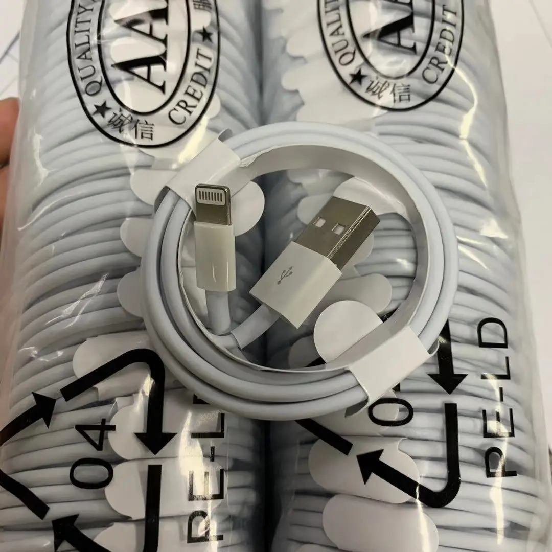 

Premium 1M 2.1A fast charging Usb Data Cable for Iphone charger with normal package for Iphone Usb cable, White