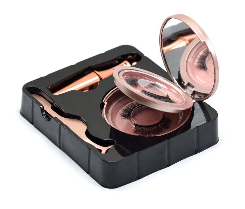 

High Quality Best Price Black Magnetic Closure 8D Korean Magnetic Eyelashes