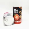 Custom Design Food Grade Lining Kraft Paper Round Potato Chips Packaging Box