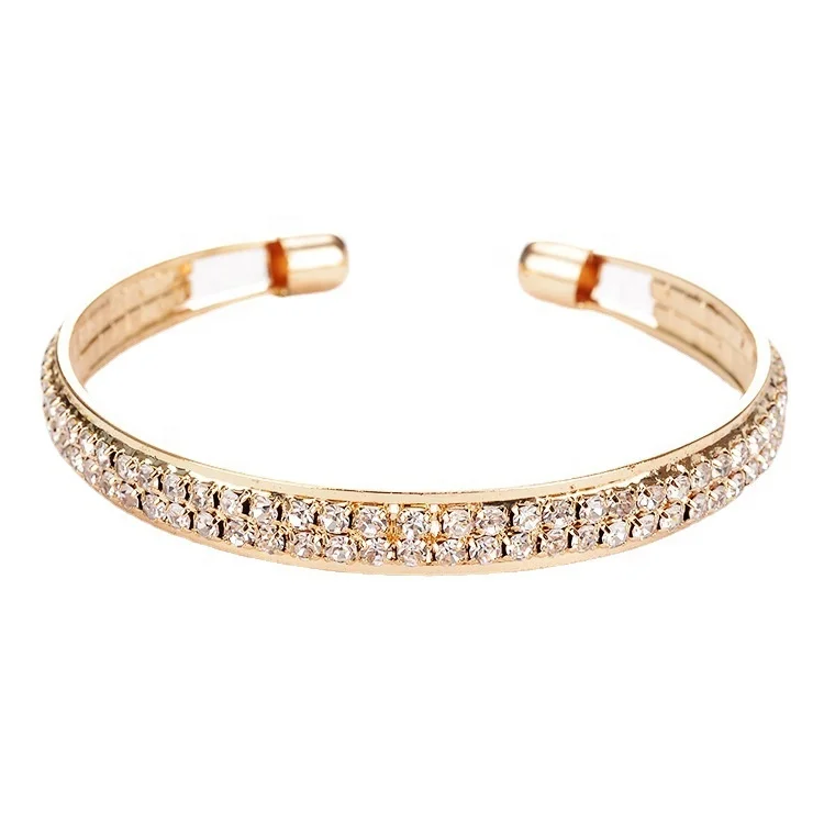 

gold plated jewelry 18k 925 sterling silver bangle bracelet zircon CZ silver women christmas gift bracelet, White gold (rose gold, yellow are avaliable)