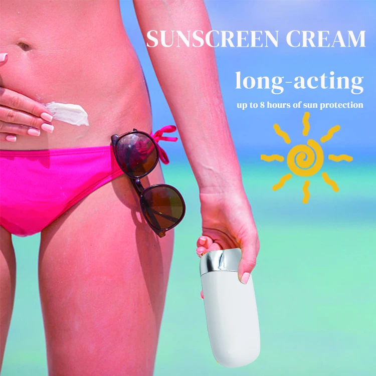 

New Arrival Skin Sunblock Protection Screen Lotion Private Label Face Body Whitening SPF 50 Sunscreen Cream, White or customized