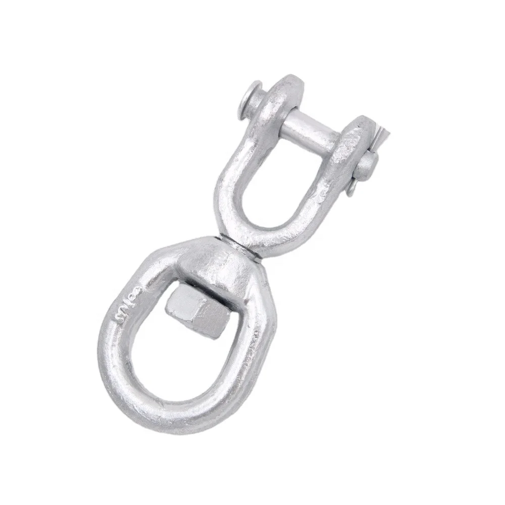 
Carbon Steel Hot Dip Galvanized Drop Forged G403 Jaw-Eye Chain Swivels 