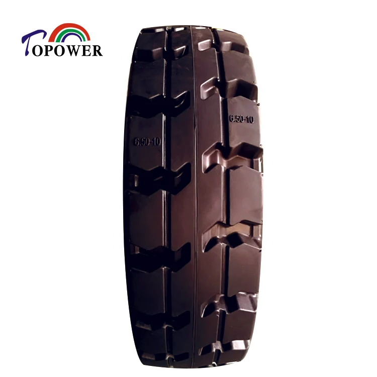 

solid rubber tyre  for 3 3.5 ton forklift anti-puncture, Black