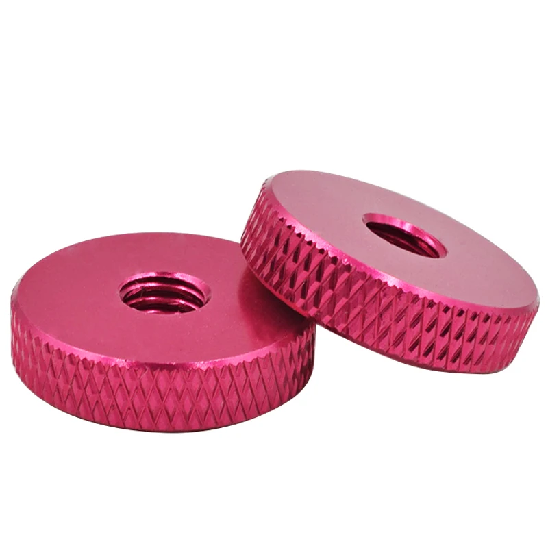 Aluminum Alloy Thin Knurled Thumb Nut M3m4m5m6 Single Layer Adjusting