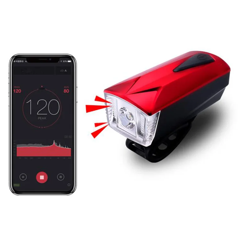 

Waterproof USB Rechargeable Bicycle Light Bike Accessories Mobile Phone Holder Bicycle Front Light