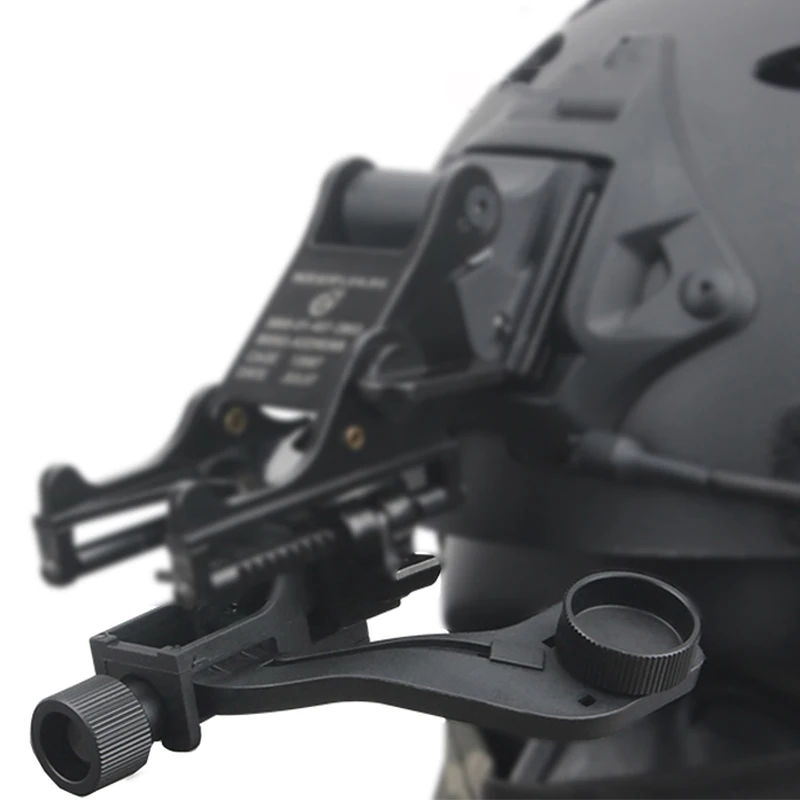 

Tactical J Metal Arm Mount Night Vision Bracket Adapter For Mich Fast Helmet M88 Pvs 14 Pulsar GS 1X20, Black