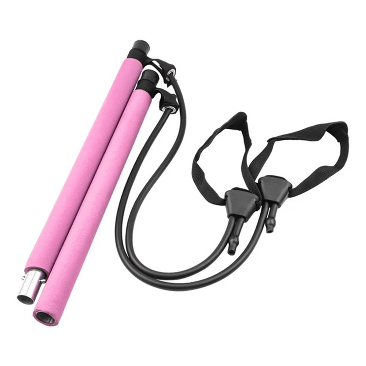 

Hot Sale Home Workout Gym Yoga Exercise Pilates Bar, Yoga Correct Stick, Pink/purple