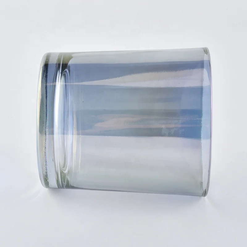 200ml Blue Cylinder Candle Holder For Home Decoration