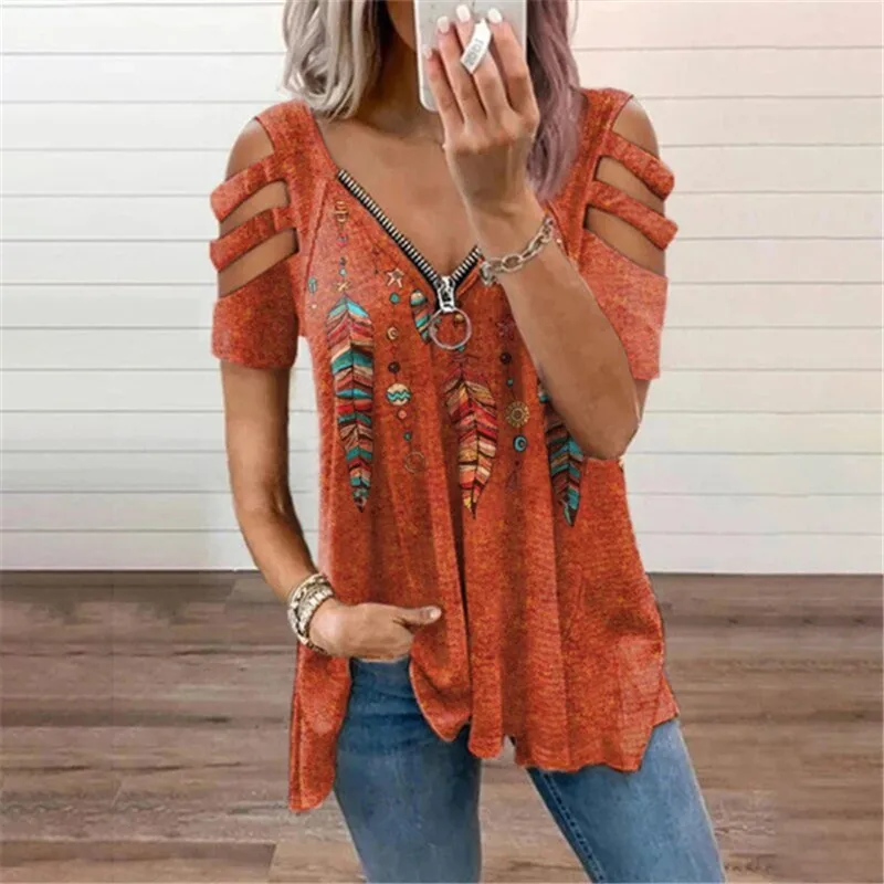 

Women Vintage Print T Shirt Tops 2021 Ladies Sleeveless Summer Polyester Tees Casual Graphic Plus Size T-shirts, Picture