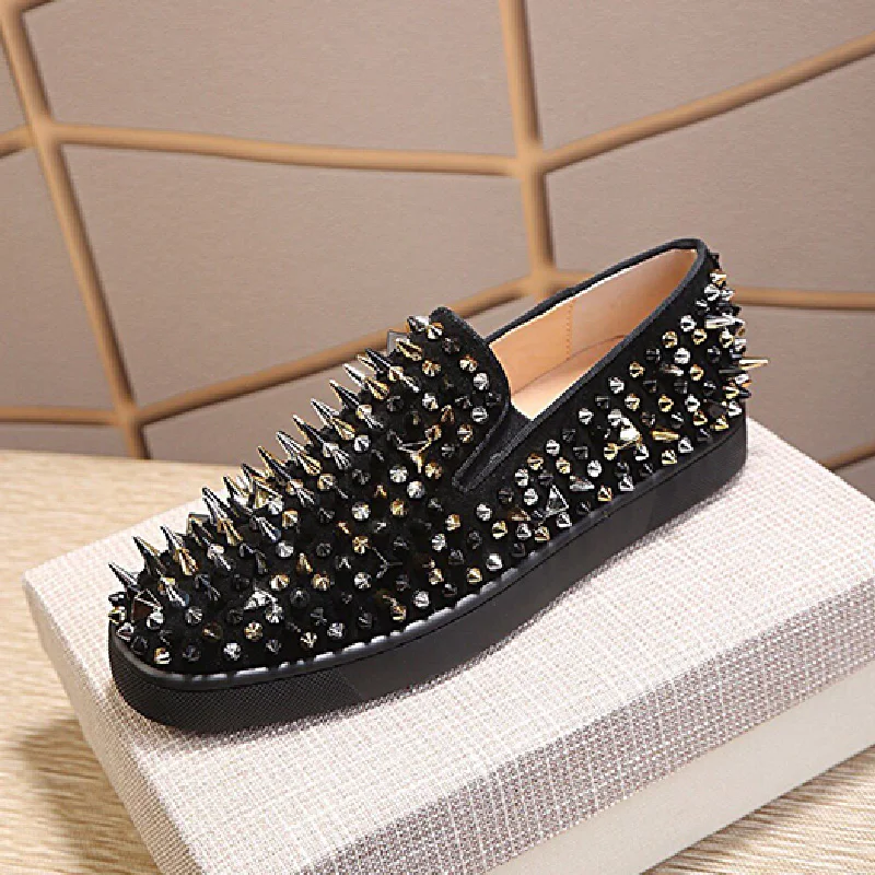 

Wholesales chris rivet flat sneakers spring autumn casual lovers red bottom men durable women low cut shoes
