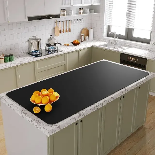 FDA Silicone Kitchen Table Mat100% Food Grade Silicone MatHeat Resistant Kitchen Counter Protector NonSlip MatCustomized Size