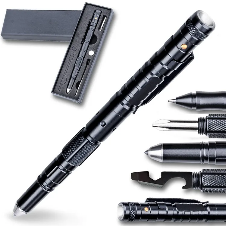 

EDC Emergency Glass Breaker Camping Survival Multi-Function Military Self Defense Tactical Pen