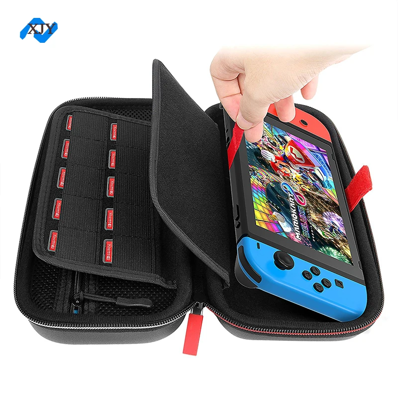 

Custom Zipper Black EVA Foam Hard Shell Travel Storage Carry Game Case For Nintendo Switch