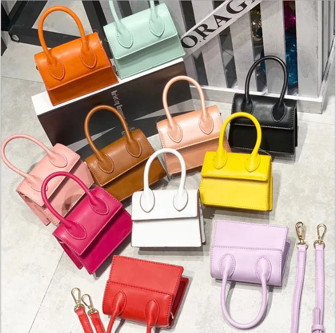 

Luxury Small Crossbody bags For Women Fashion PU Leather Handbag Mini Totes Solid Chain Shoulder Messenger Bags, Colors