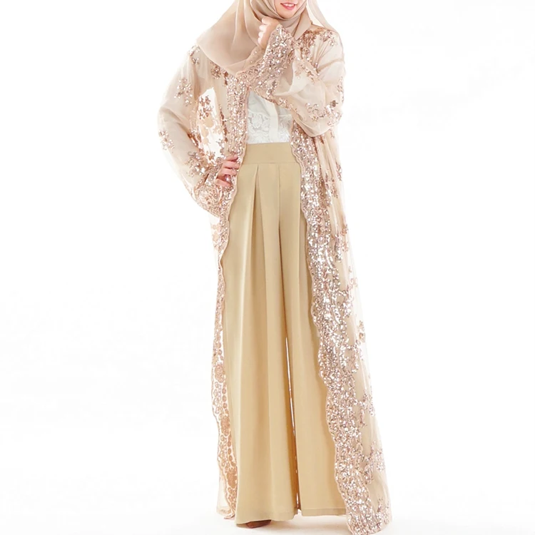 

Long Hijab Islamic Silk Dress Abaya Prayer Skirt Khimar For Muslim Women