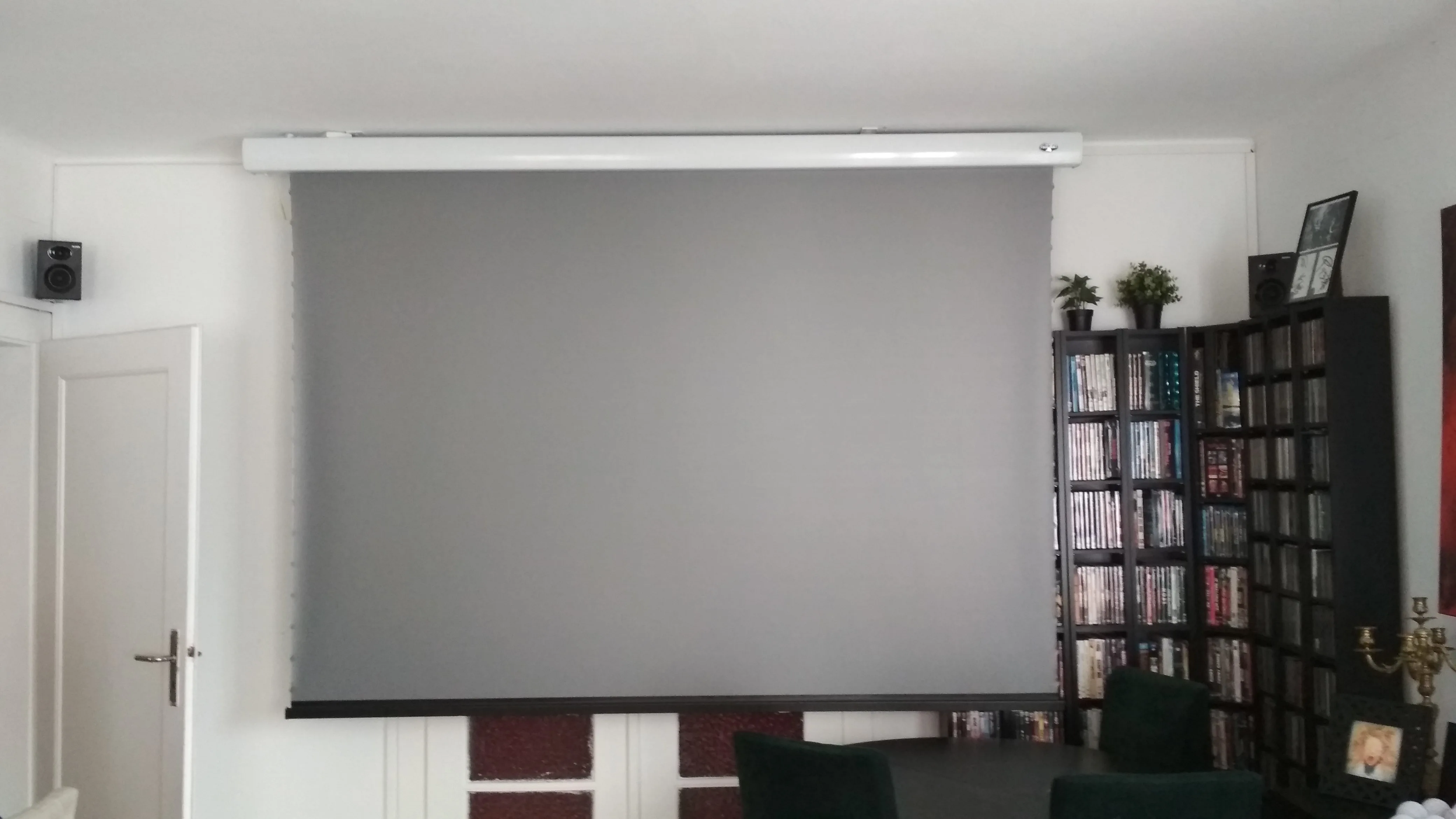 VIVIDSTORM 120 Inch Electric Drop Down ALR Long Throw Projector Screen ...