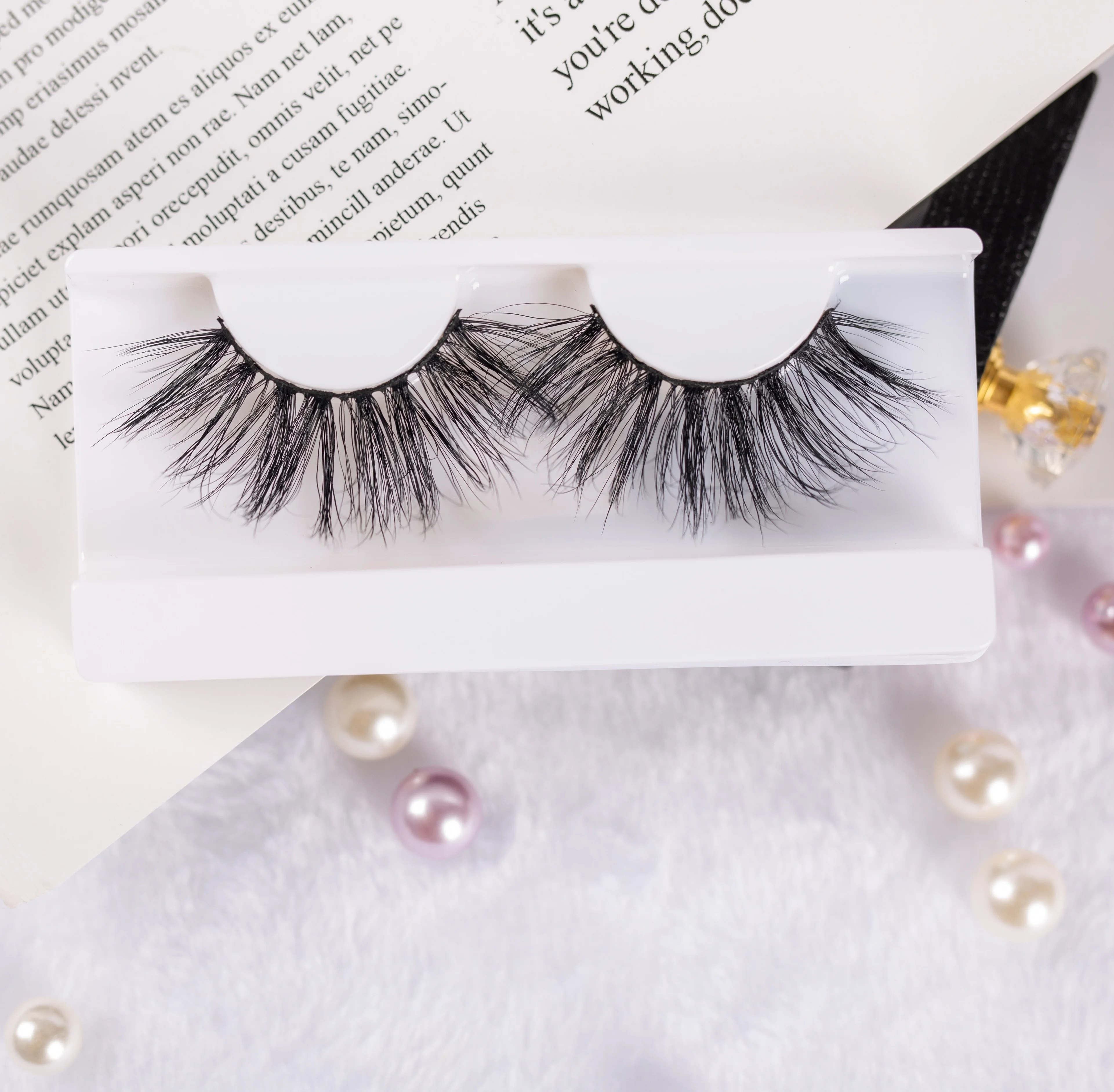 

2021 best selling wholesale vendor vison handmade 3d 25mm fluffy mink eyelash