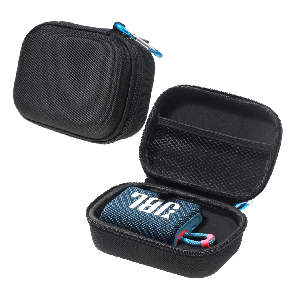 

Fumao Hard Carrying Case for JBL GO3 Go 3 Waterproof Ultra Portable Wireless Speaker (Black Case)