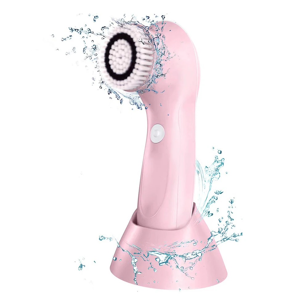 

Electric Face Cleansing Device Waterproof Facial Massage Cleaning Brush, Pink/red/blue/green