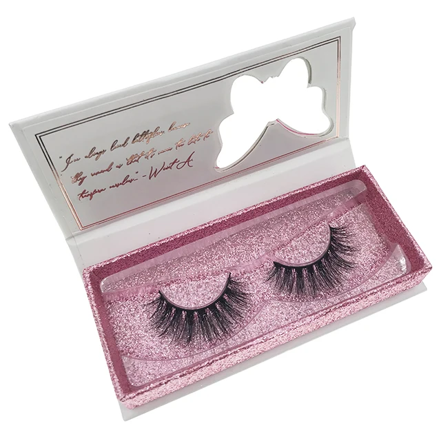 

custom boxes best quality lash vendor 3D mink lashes, Black