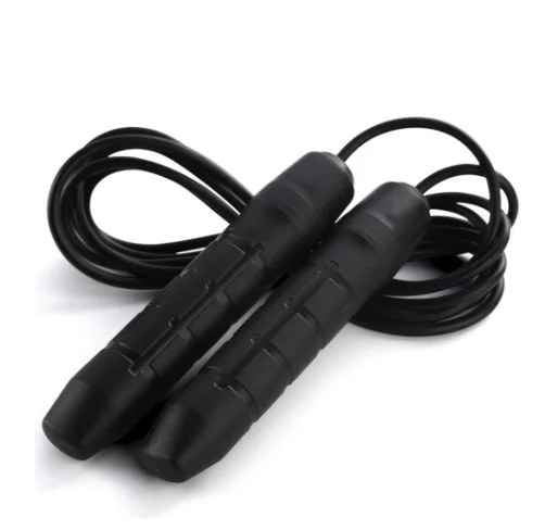 

TY New black PVC speed rubber skipping rope skipping adjustable sports weight loss exercise gym sporting goods fitness equipment, Picture