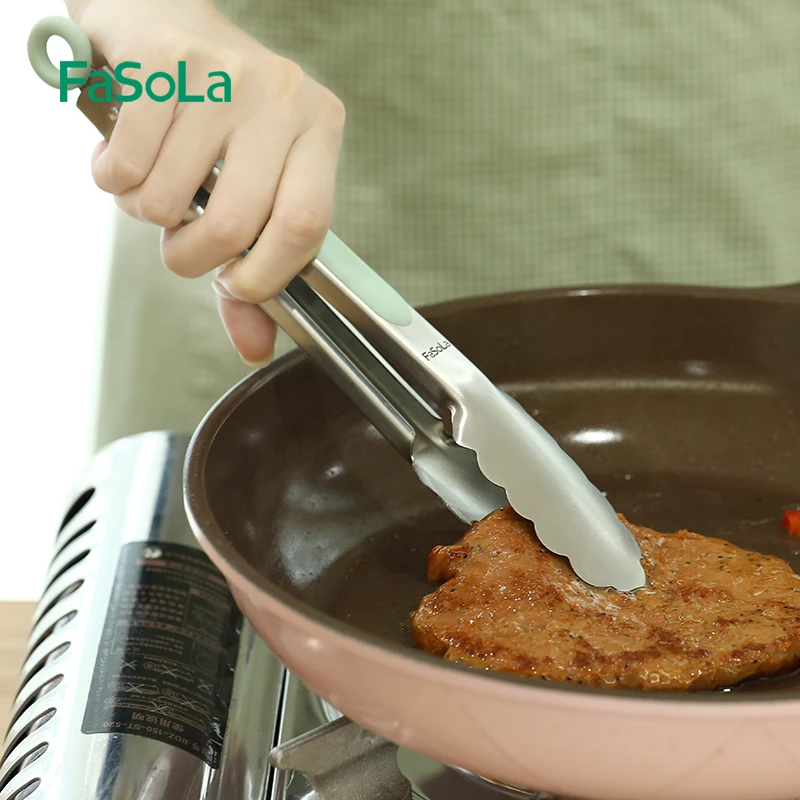 

FaSoLa Silicone food clip Cooking Utensils Kitchen Set Accessories Food clip Special clip for household steak grilling