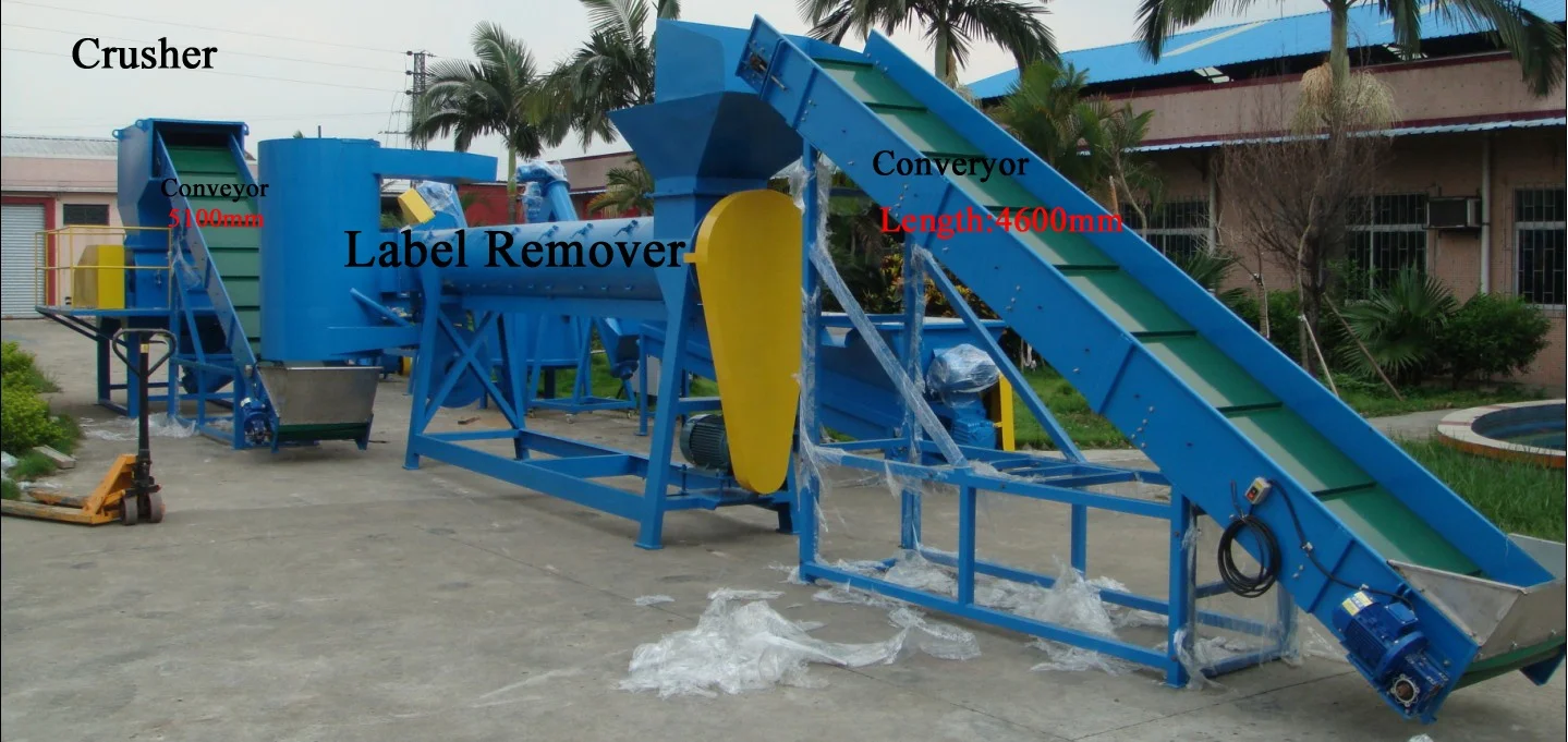 
PET bottle plastic recycling machines/PET Flakes washing production line 300kg/hr-2000Kg/hr 
